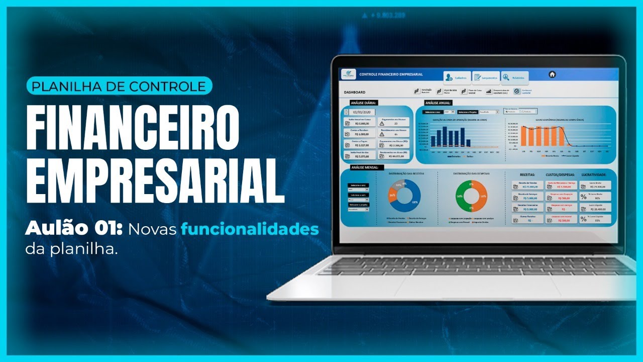 Atualização da Planilha de Controle Financeiro Empresarial
