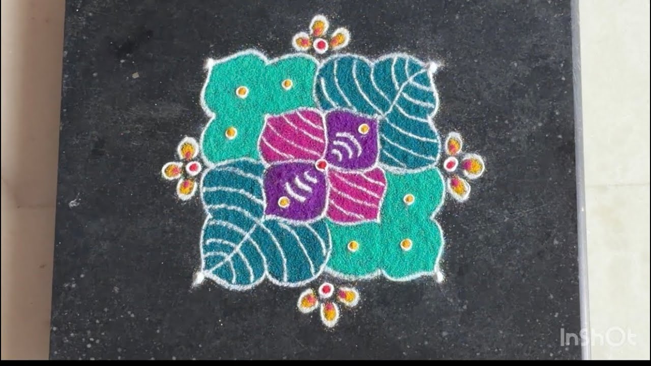 5x5 ठिपक्यांची रांगोळी | Daily use rangoli | Traditional rangoli #rangoli #indianart #dotrangoli