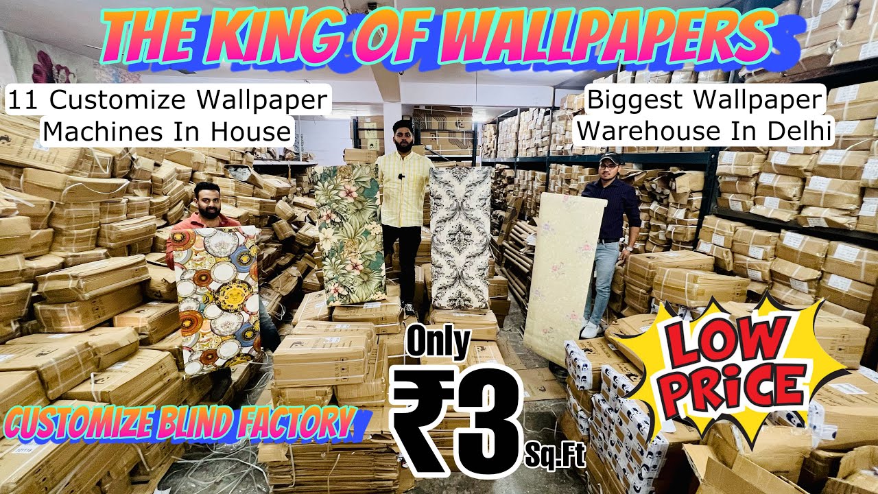 The King Off Wallpapers || Biggest Wallpaper Warehouse In Delhi || Cheapest Wallpapers Market