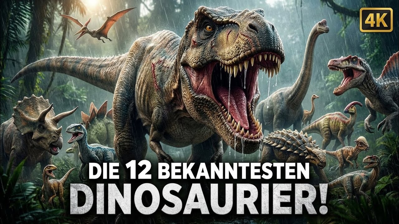 Die 12 ber&uuml;hmtesten Dinosaurier der Welt 🦖🦕&ndash; mit echten Sounds & Animation 