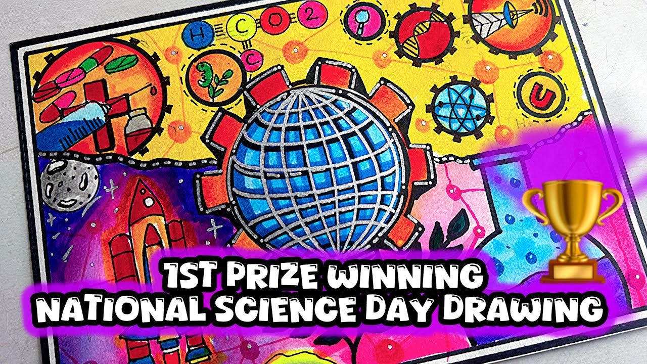 National Science Day Drawing/Science Day Poster/National technology day drawing