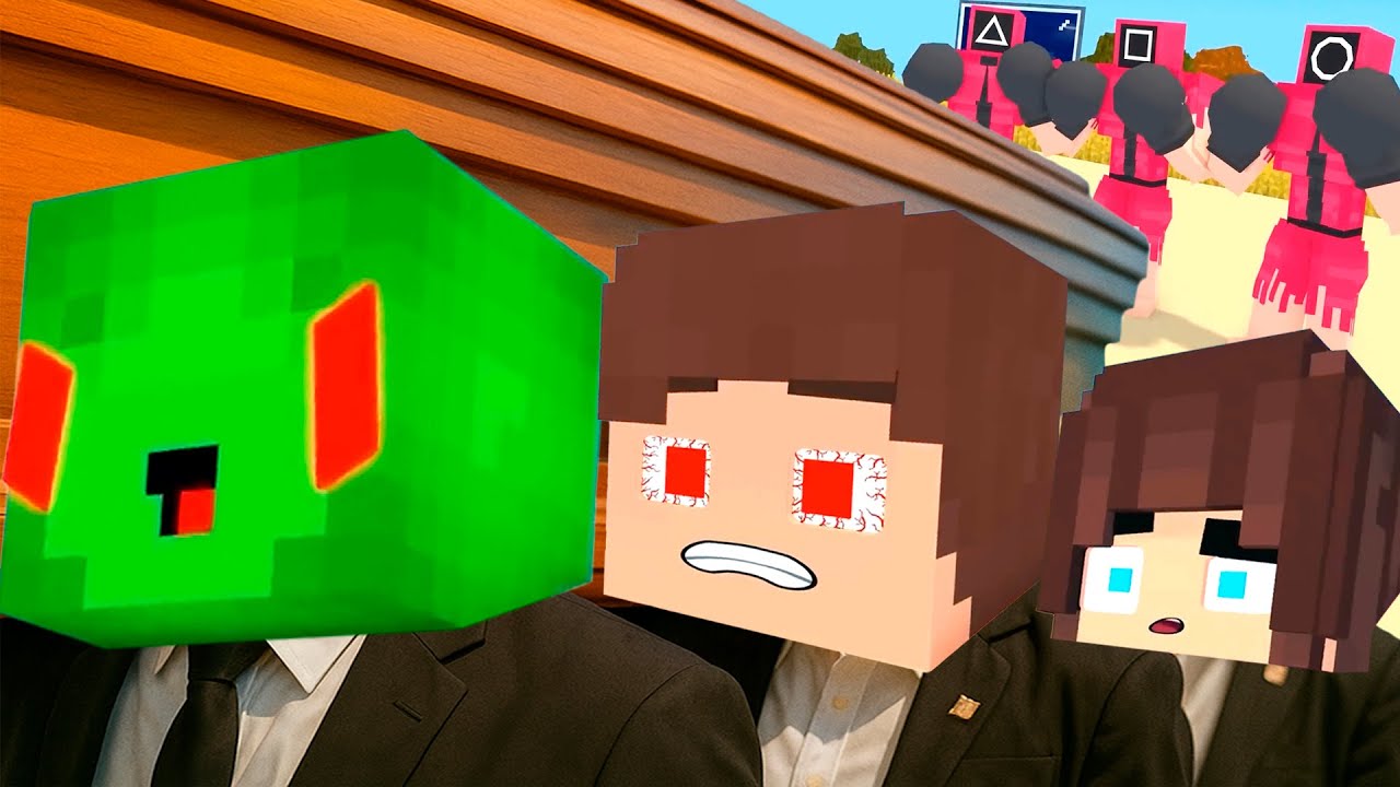 JJ and Mikey Become STRONG SQUID GAME Players - Coffin Dance Song (Ritmo Rise Remix)
