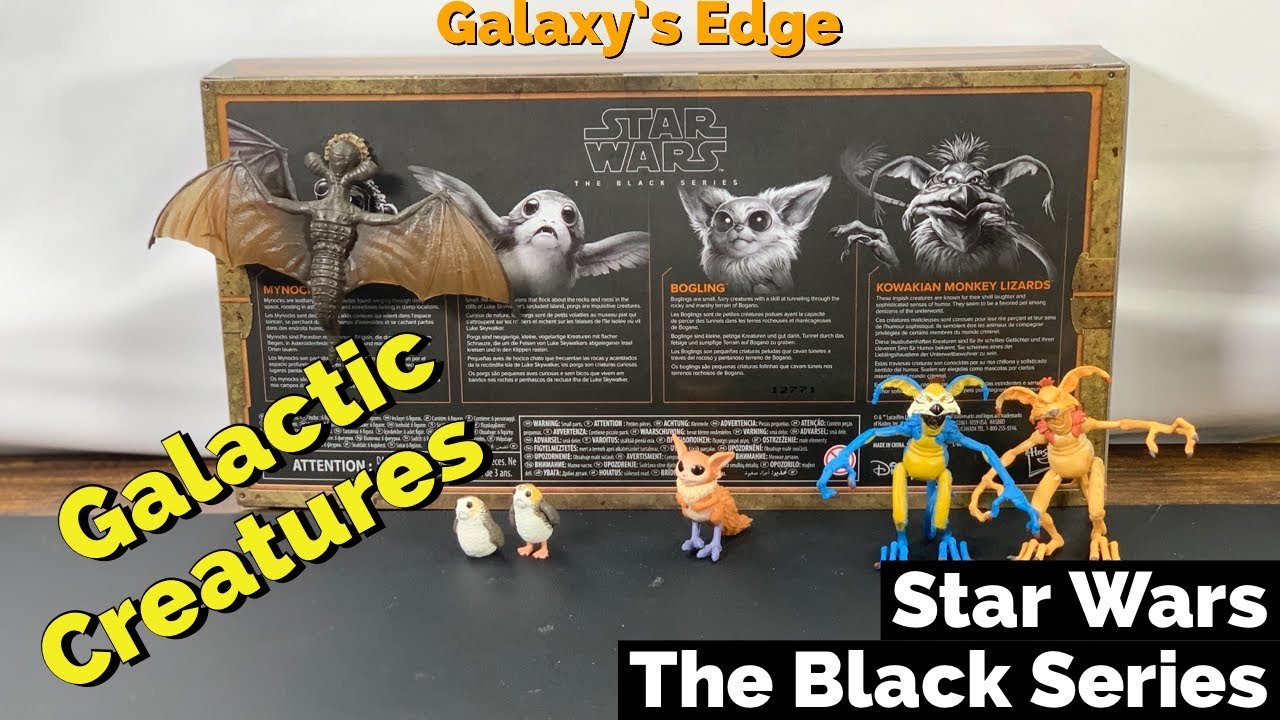 Galactic Creatures - Mynock, Porgs, Bogling, & Kowakian Monkey Lizards | Star Wars The Black Series