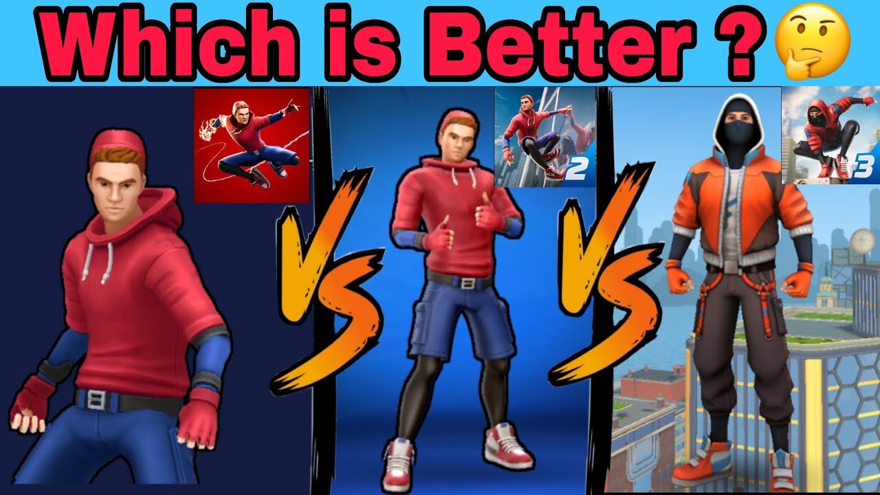Comparing SPIDER FIGHTER 1,2,3 😱 /SPIDER FIGHTER 1, 2, 3 Gameplay