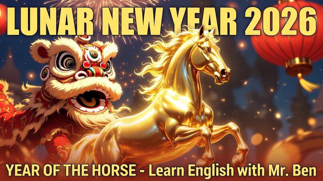 Lunar New Year 2026 – Year of the Horse | Chinese Spring Festival English Lesson | Mr Ben