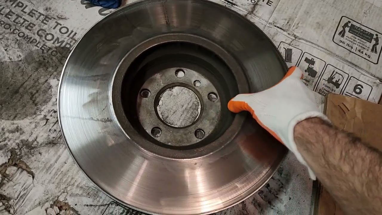 Front Brake Rotor Resurfacing at home (and groove your brake pads) on 2013 BMW X5 E70