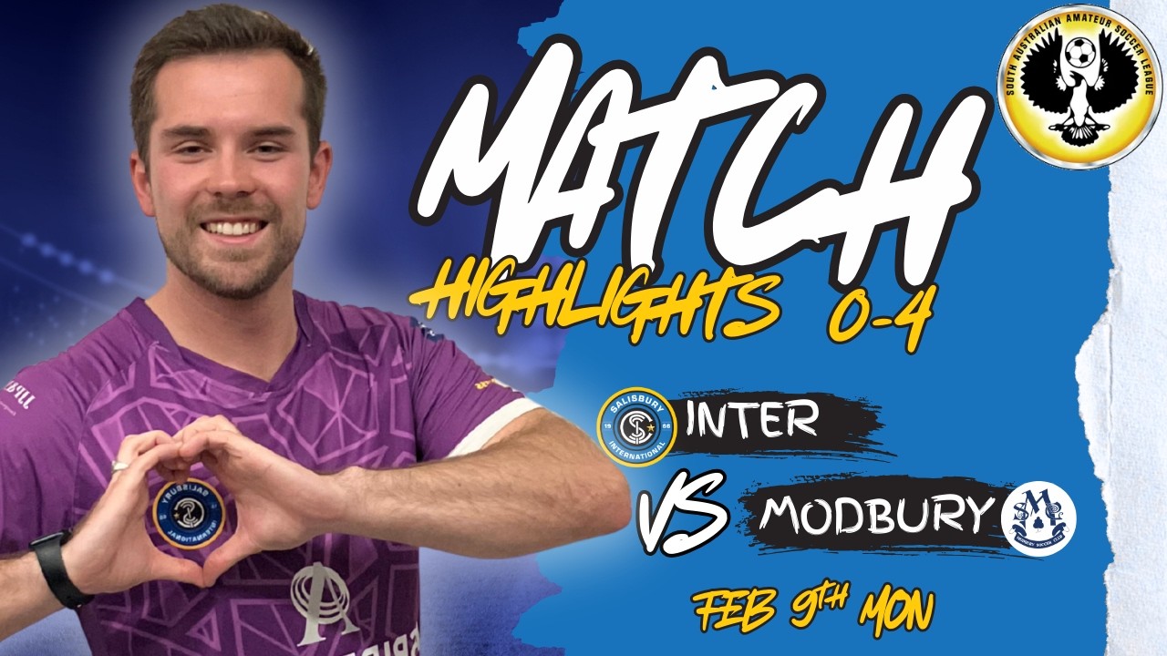 Inter (SAASL) 0 - 4 Modbury | Highlights | 9th Feb