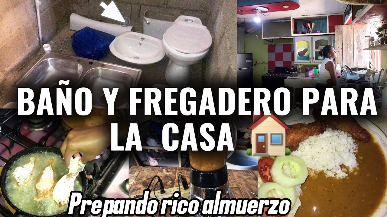 ME REGALARON 🫣 Baño y fregadero para la nueva casa 🙏 Les muestro todo🫣 + preparando rico almuerzo 🥗