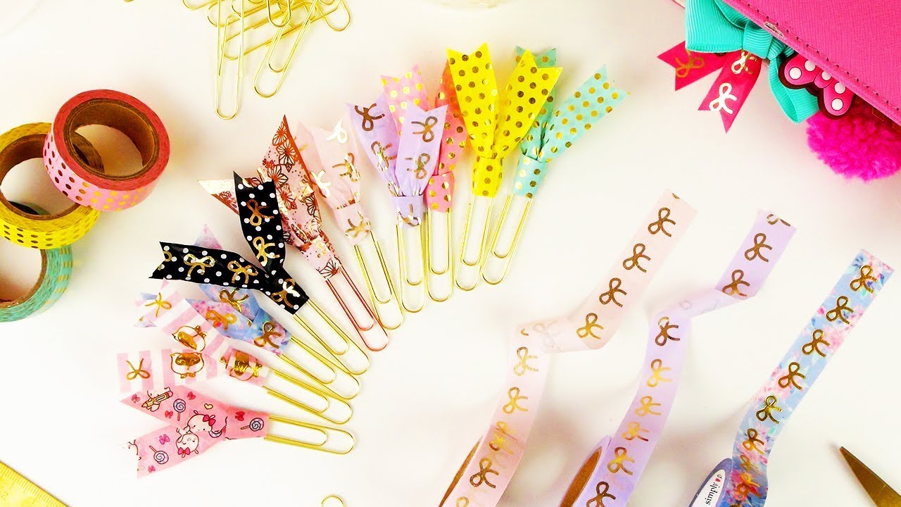 Easy DIY Washi Paper Clips - For Your Planner!