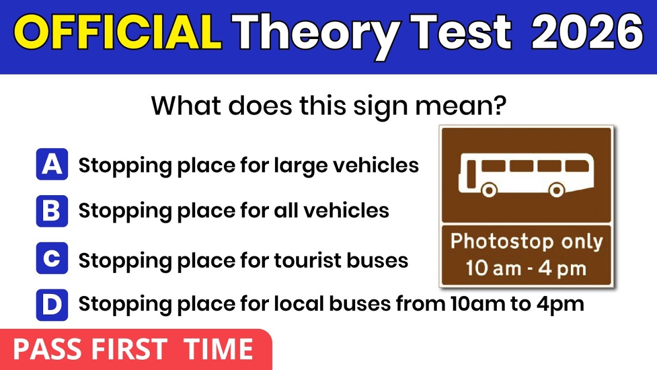 Theory Test 2026 UK | Official Test Questions and Answers | Pass First Time