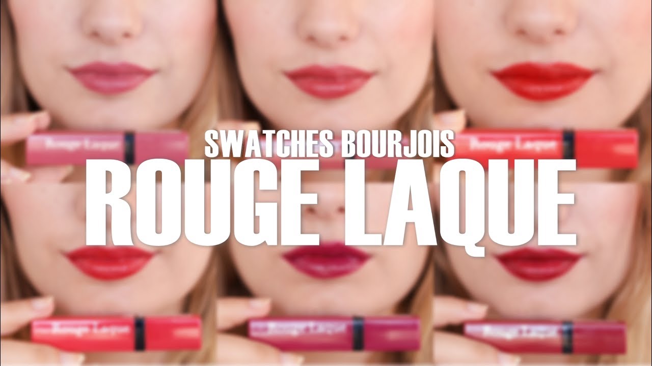 Review & Lip Swatches de Bourjois ROUGE LAQUE | JessicaStyle