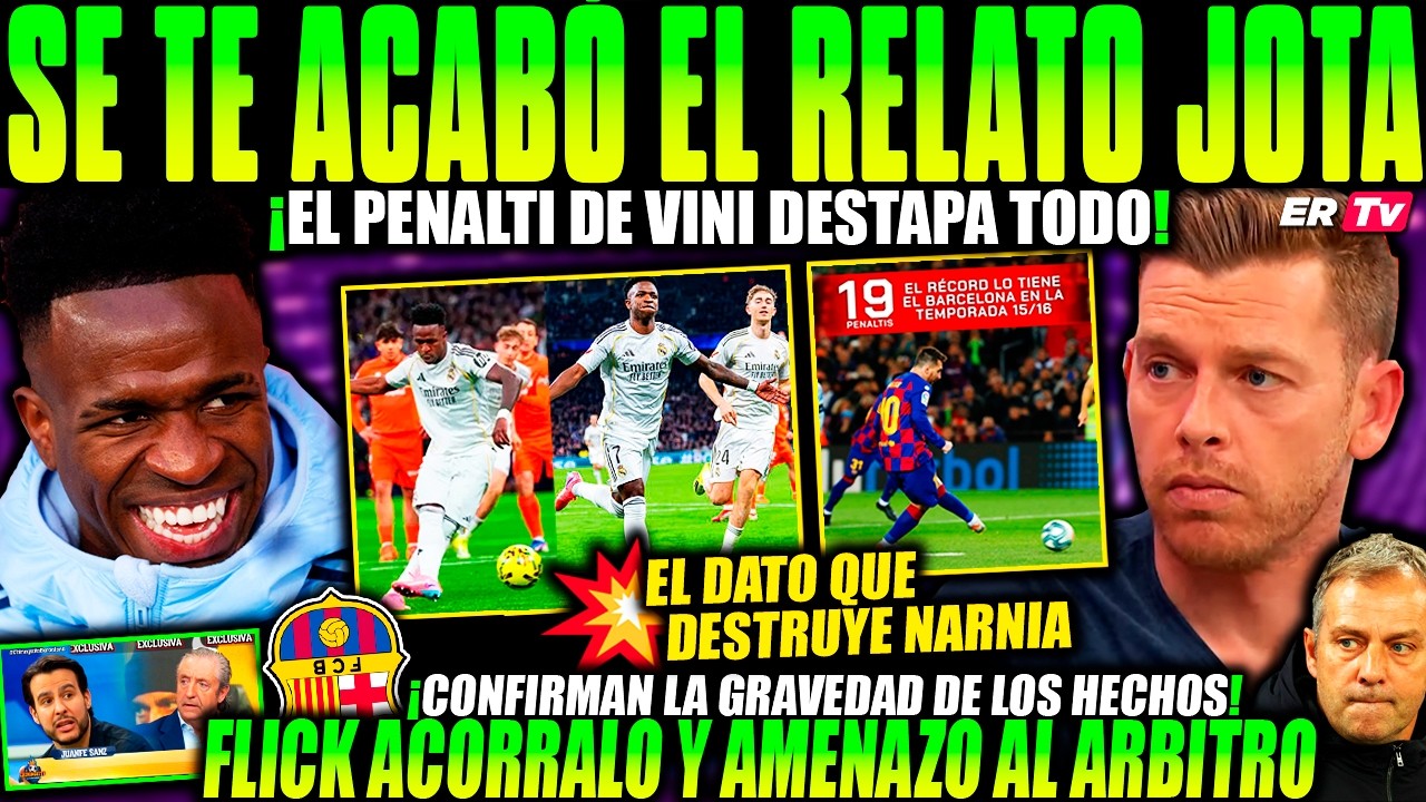 💥 EL PENALTI de VINICIUS EXPONE TRISTE REALIDAD del FC BARCELONA ¡EL DATO QUE MÁS DUELE a LOS CULÉS!