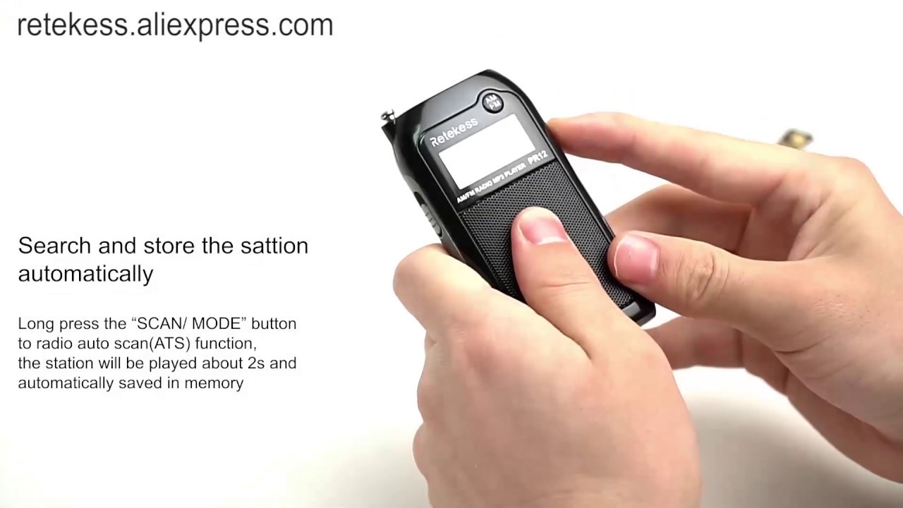How to operate the portable radio RETEKESS PR12?