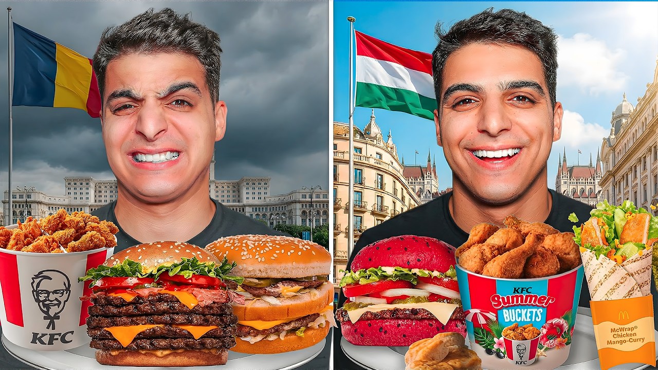 Fast Food UNGARIA vs ROMÂNIA (McDonalds,KFC,Burger King)