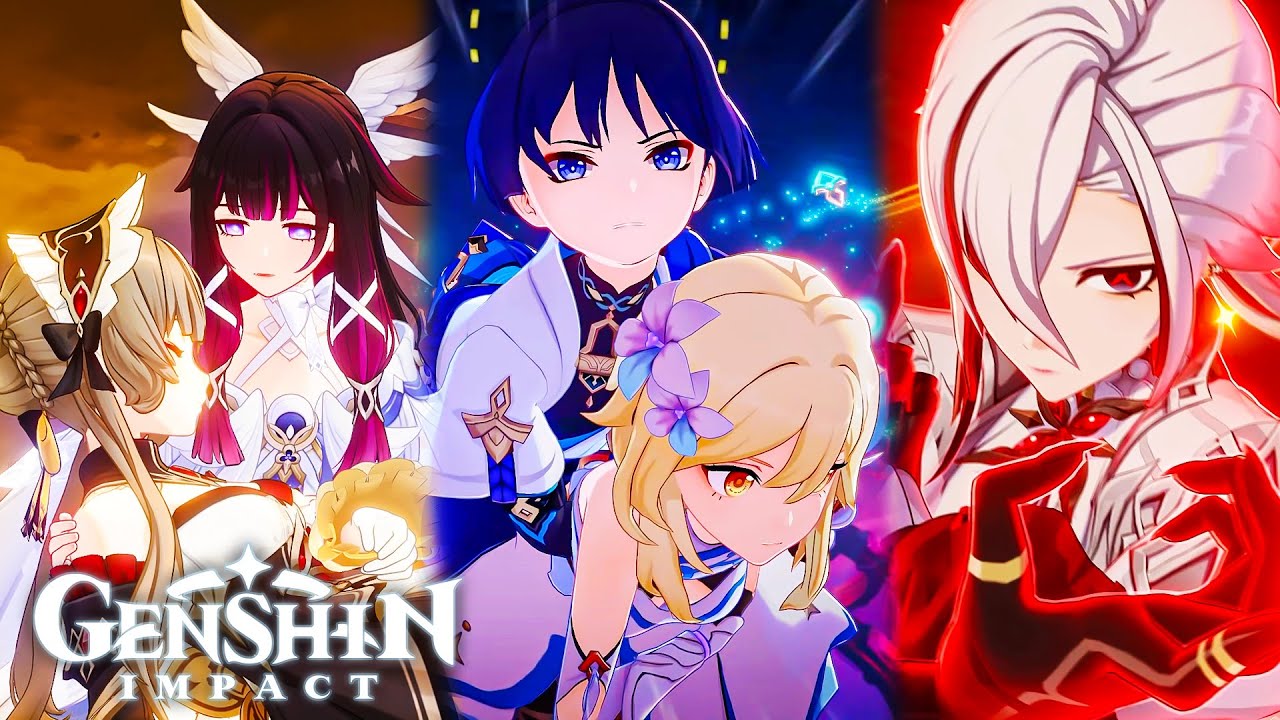 **4 HARBINGERS Protect LUMINE _ LUNA IV FULL STORY Cutscene Archon Quest Genshin Impact 6.3 Nod Krai