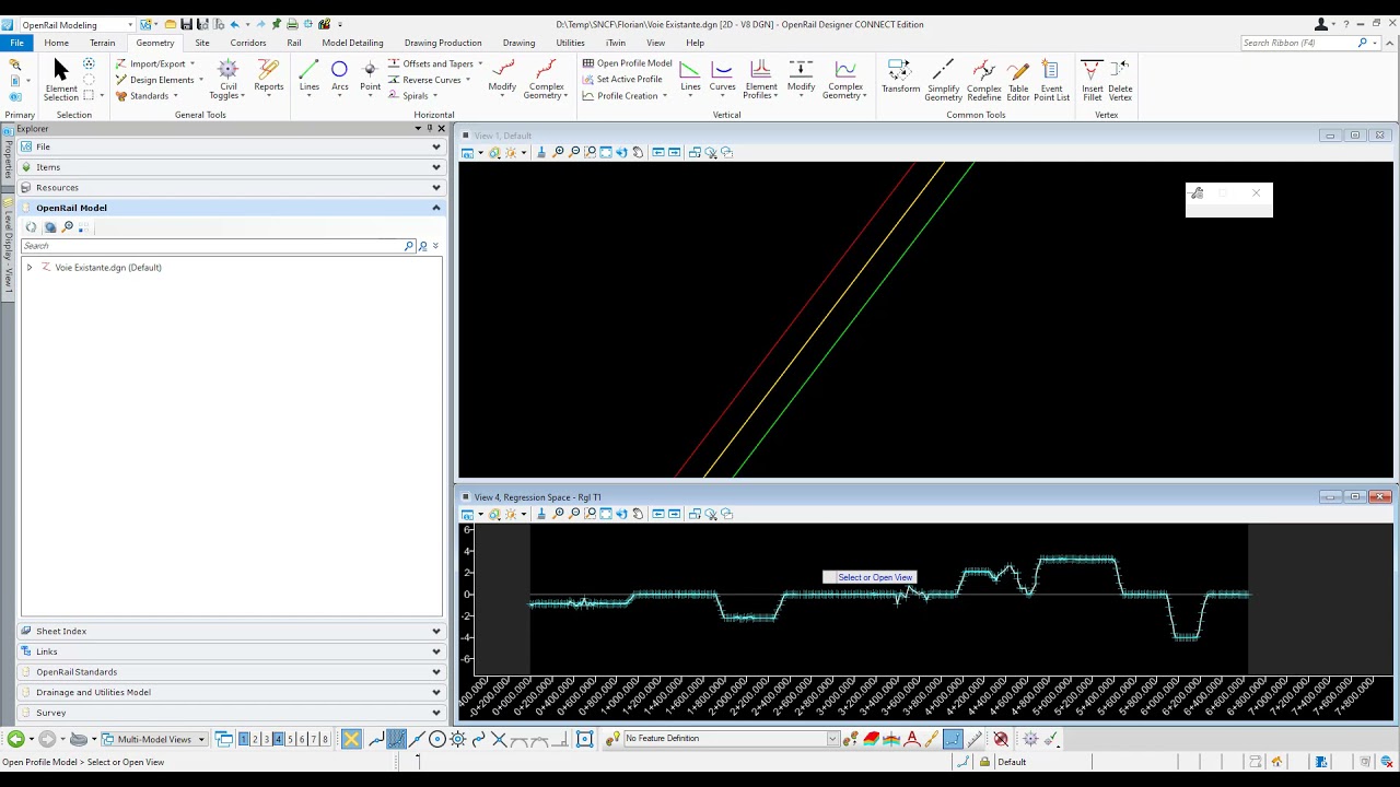 OpenRail-Regression Existing Track