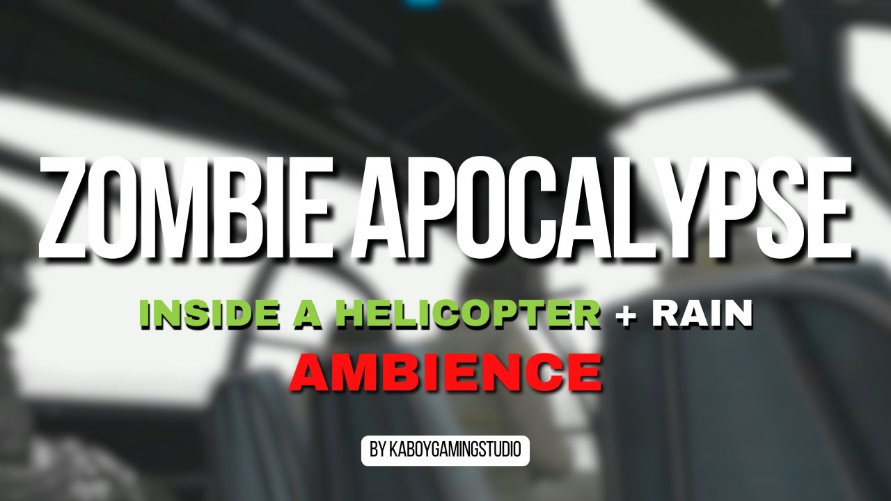 Inside a Military Helicopter in the Rain | Zombie Apocalypse Radio Chatter Ambience #rain #ambience