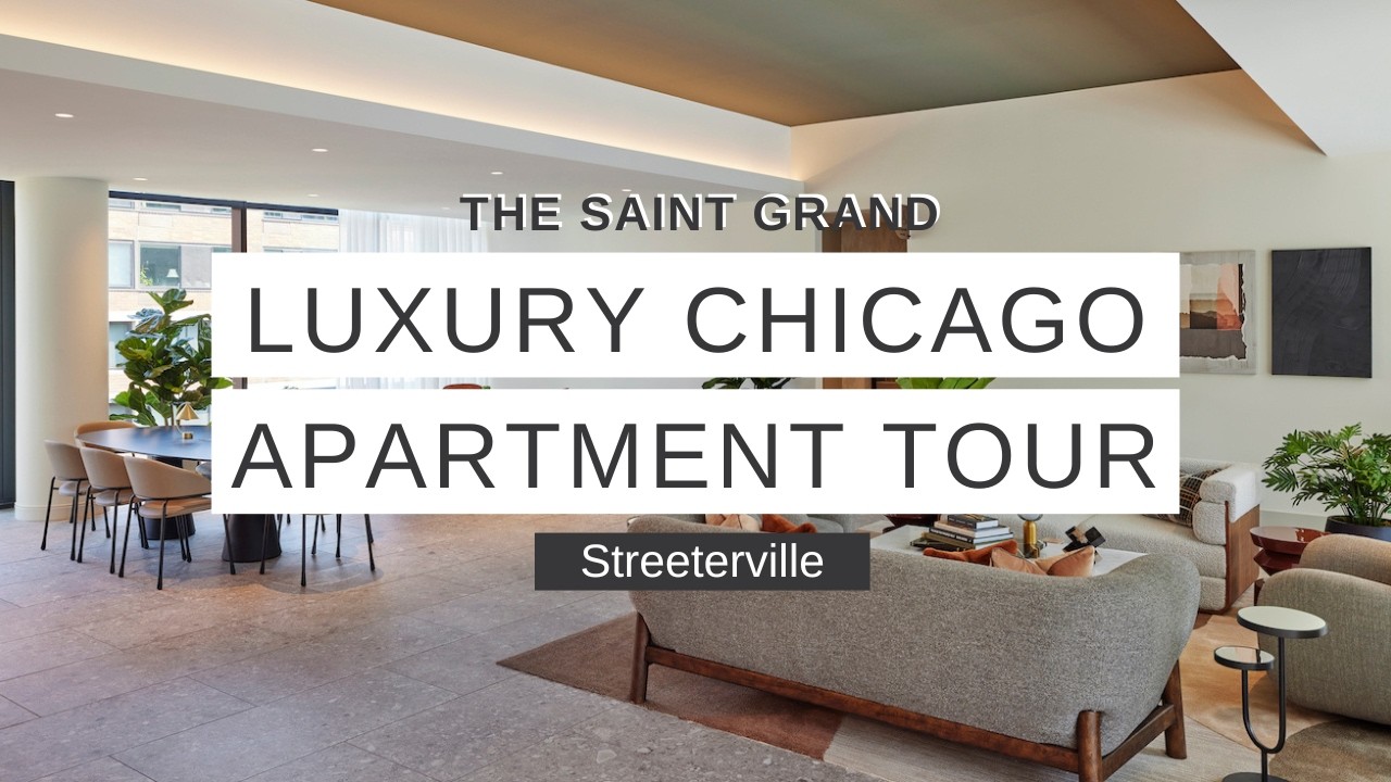 Tour a Luxury 1-Bedroom + Den Apartment in Streeterville Chicago | The Saint Grand