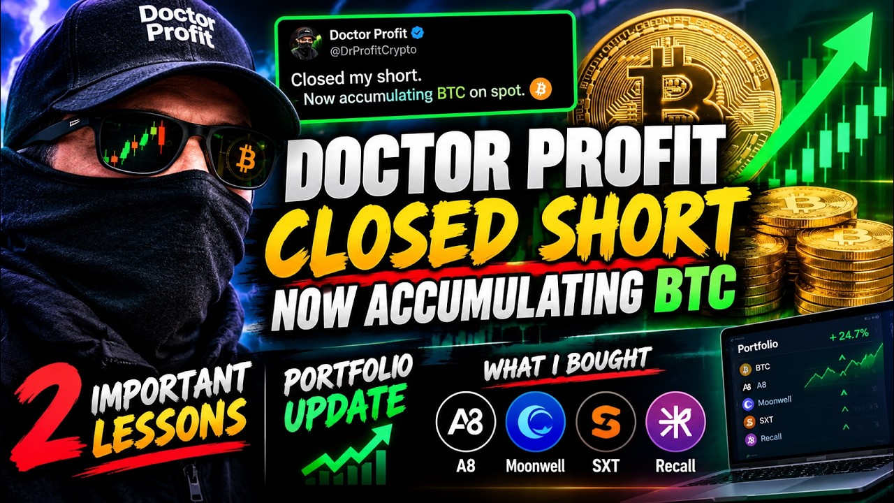 🚨 Doctor Profit CLOSED His BTC Short & Is Buying Bitcoin! | My Crypto Portfolio Update