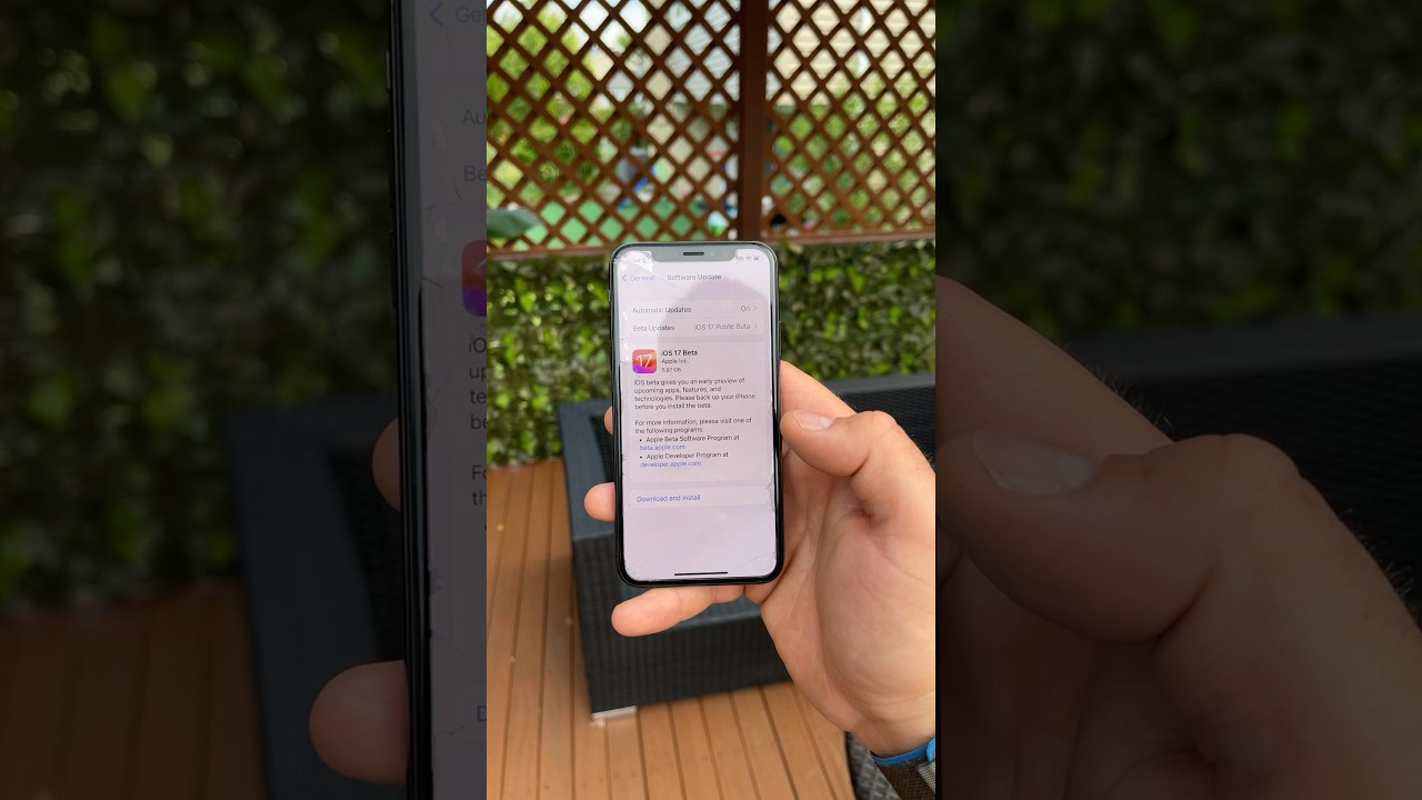 How To Download iOS 17 Public Beta!! #shorts