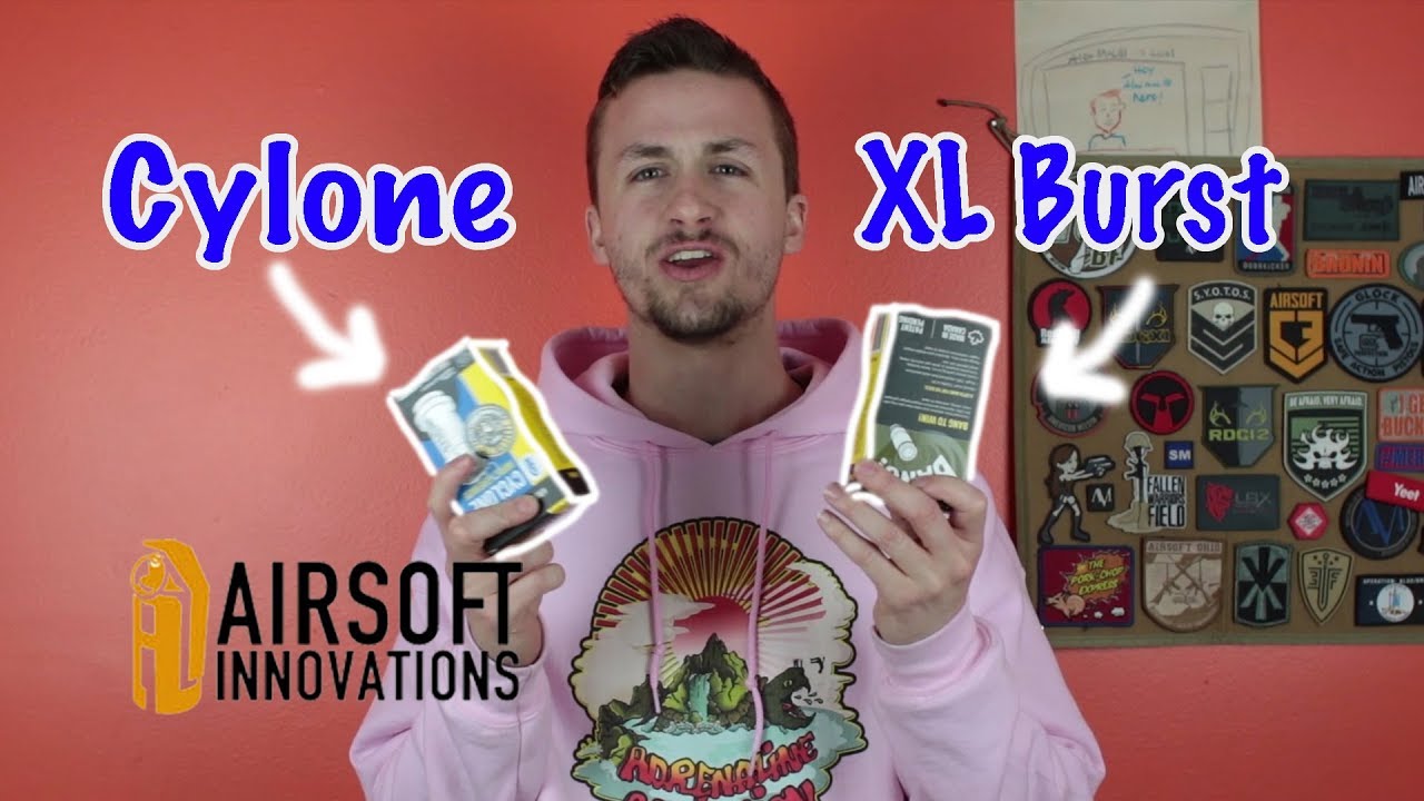 Airsoft Innovations Burst XL vs. Cyclone Grenade