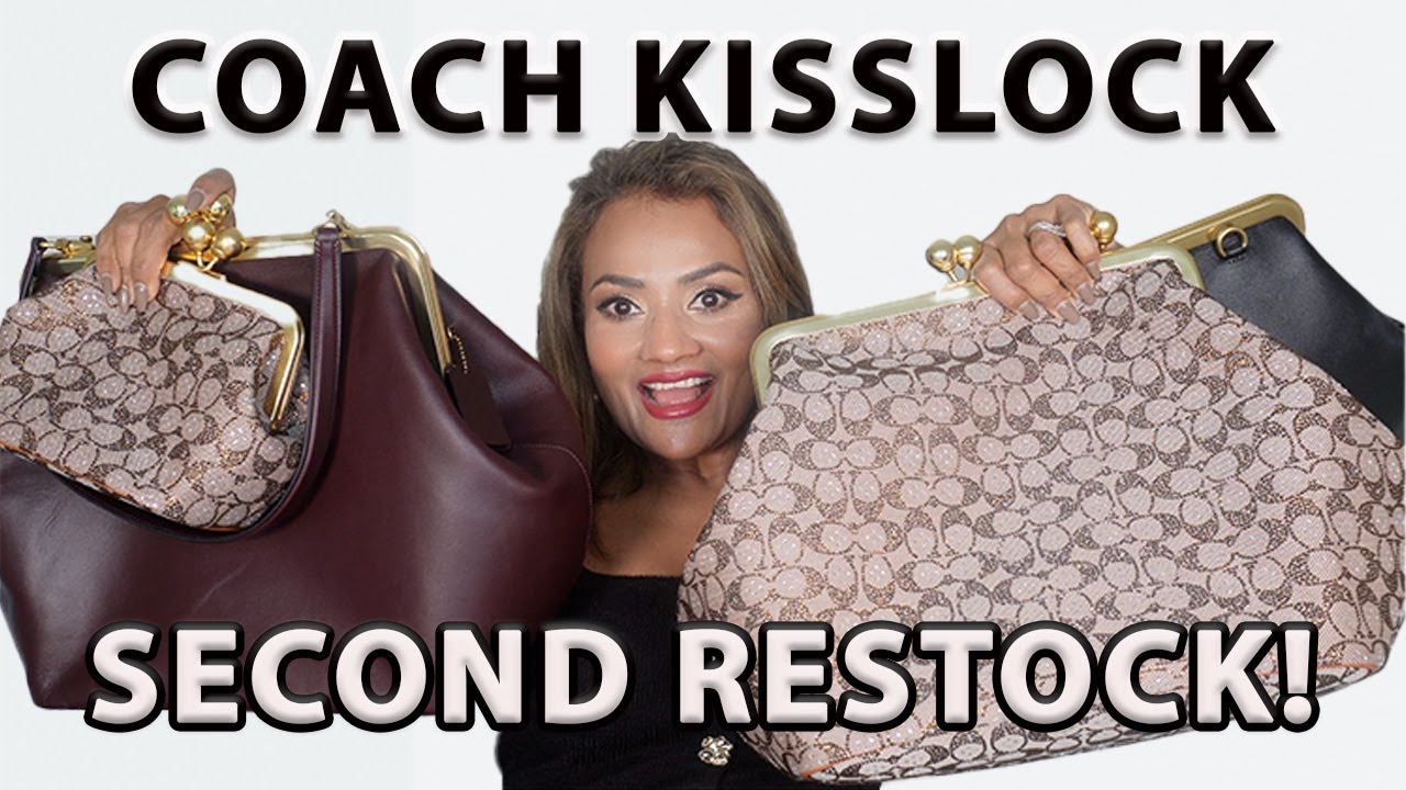 Сумка Coach Kisslock Frame снова в моде! Потрясающее возвращение к гламурным временам Голливуда |...