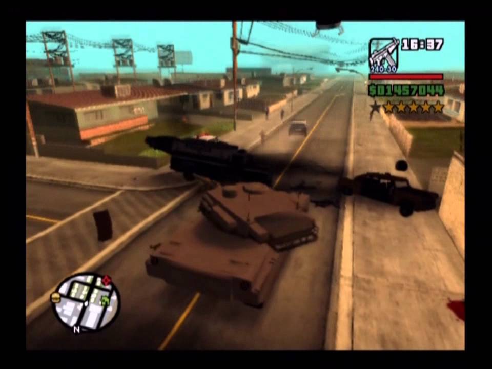 GTA SAN ANDREAS TANK RAMPAGE