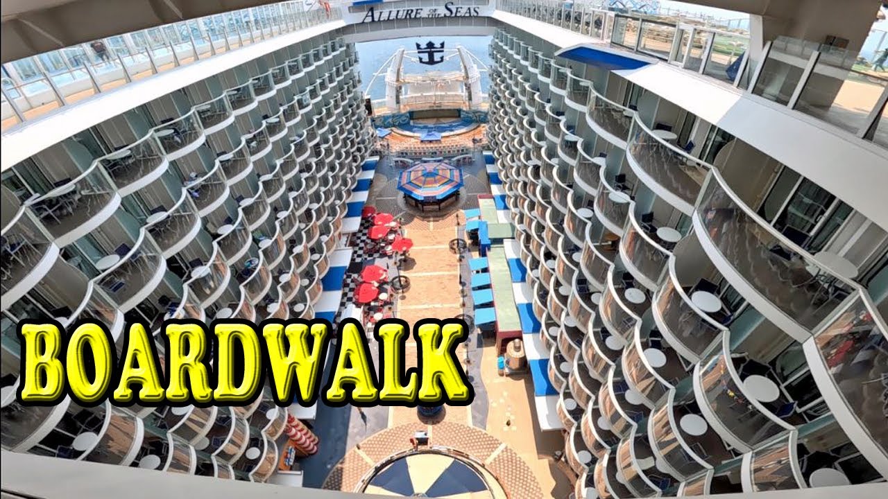 Allure of the Seas Boardwalk Walking Tour