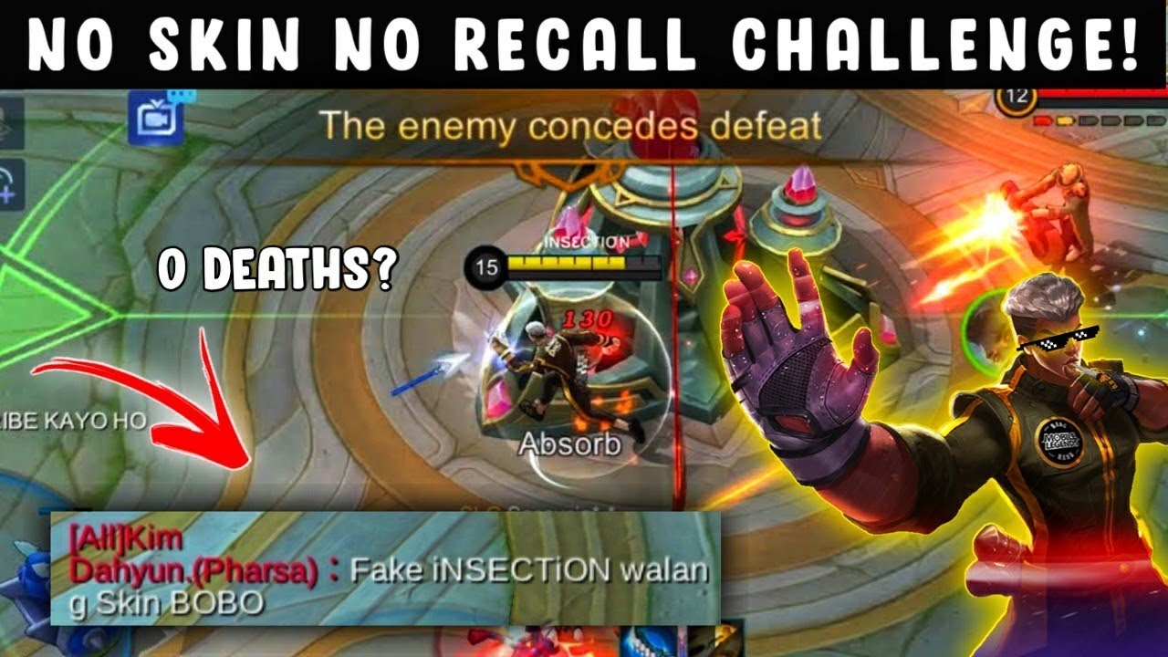 Don’t Underestimate No Skin Chou!! | Best Challenge ? | Solo Rank Chou Gameplay | iNSECTiON 🔥