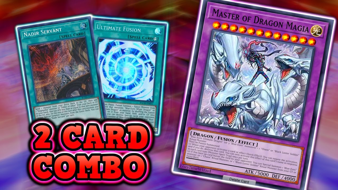 BROKEN 2 Card MASTER OF DRAGON MAGIA Combo! (+1 Draw) • YUGIOH OCG TCG