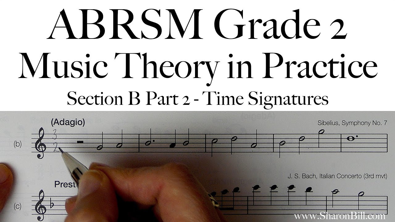 ABRSM Grade 2 Music Theory Section B Part 2 Time Signatures with Sharon Bill