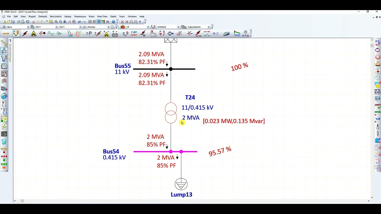 Maximum Load which can be Connected with Transformer using ETAP