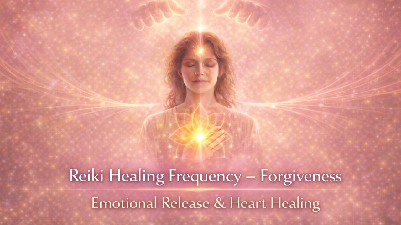 Reiki Healing Frequency – Forgiveness | Emotional Release & Heart Healing, with Bell Every 2 Minutes