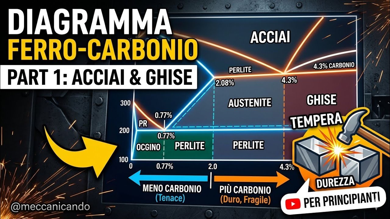 Diagramma ferro carbonio 1° parte @meccanicando