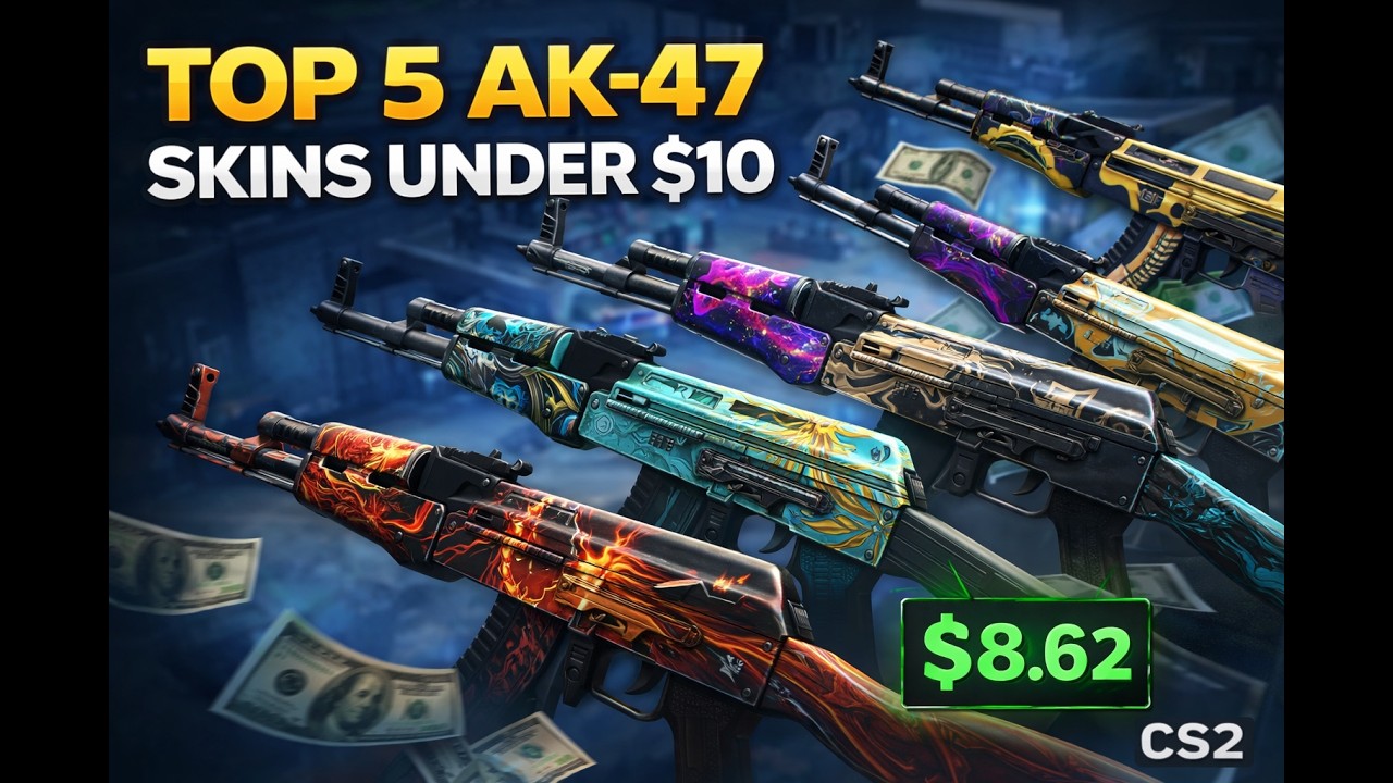Top 5 AK-47 Skins Under $10 (CS2)
