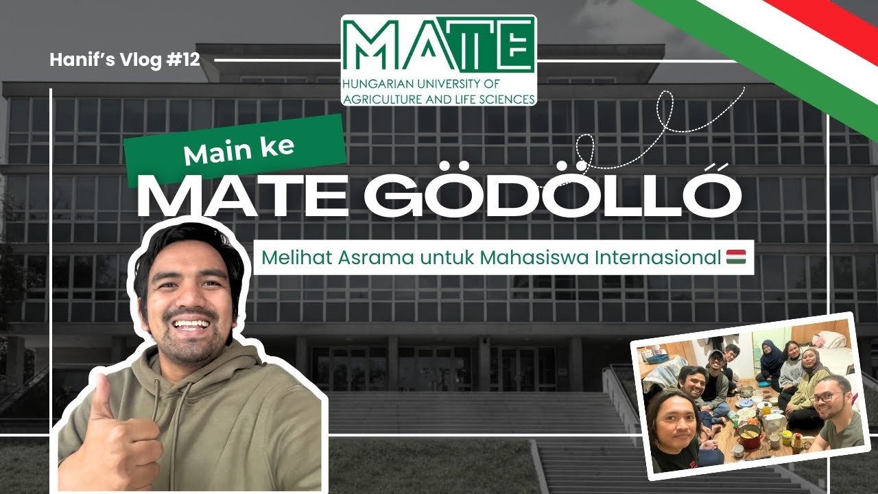 Main ke MATE University di Gödöllő! Intip Asrama Gedung untuk Mahasiswa Internasional 🇭🇺 | Vlog #12