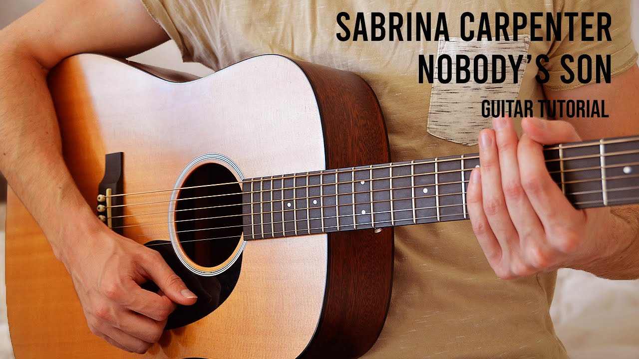 Sabrina Carpenter - Nobody’s Son EASY Guitar Tutorial With Chords / Lyrics