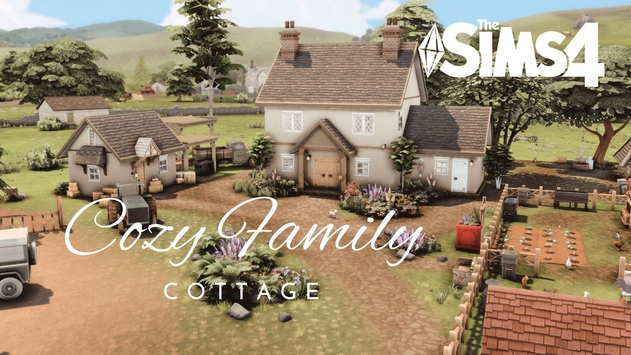 Cozy Family Cottage | The Sims 4 Speed Build | No CC |