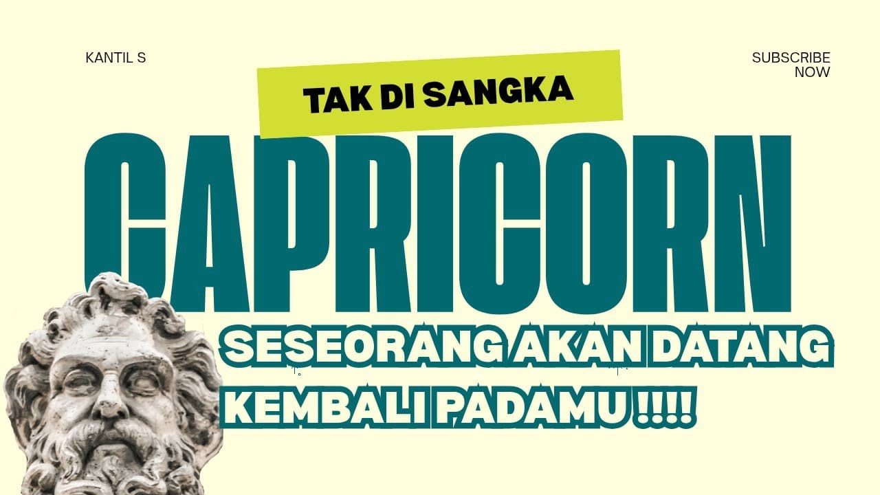 ♎ CAPRICORN ♎ TAK DI SANGKA!!! SESEORANG AKAN DATANG KEMBALI PADAMU