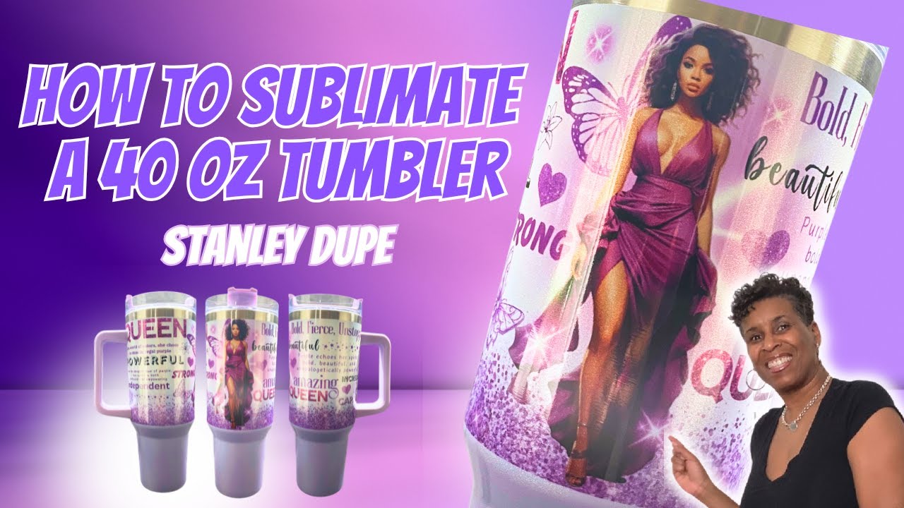 HOW TO SUBLIMATE A 40 OZ SUBLIMATION TUMBLER | PYD LIFE MINI SUBLIMATION OVEN