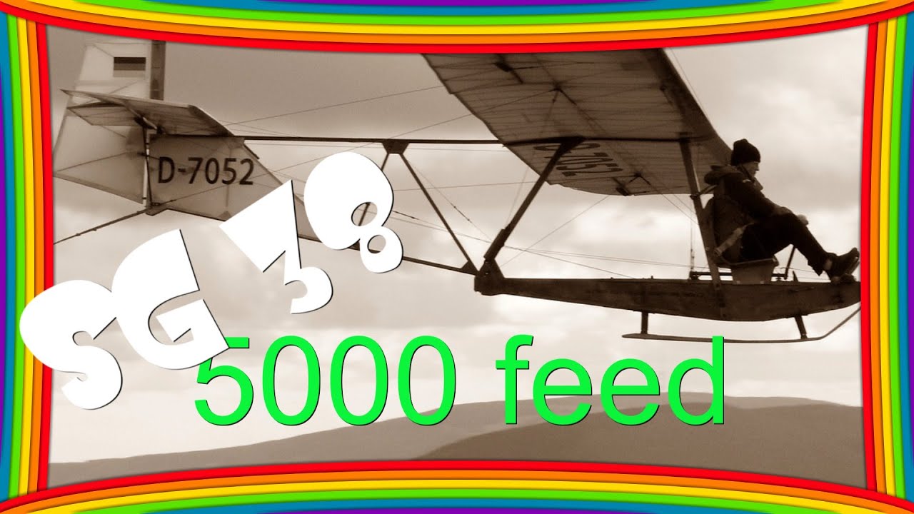 SG38 Classic Glider - mit der Drohne dabei