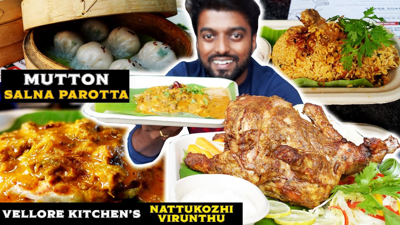 VELLORE KITCHEN’s MUTTON SALANA PAROTTA !! நாட்டுக்கோழி விருந்து