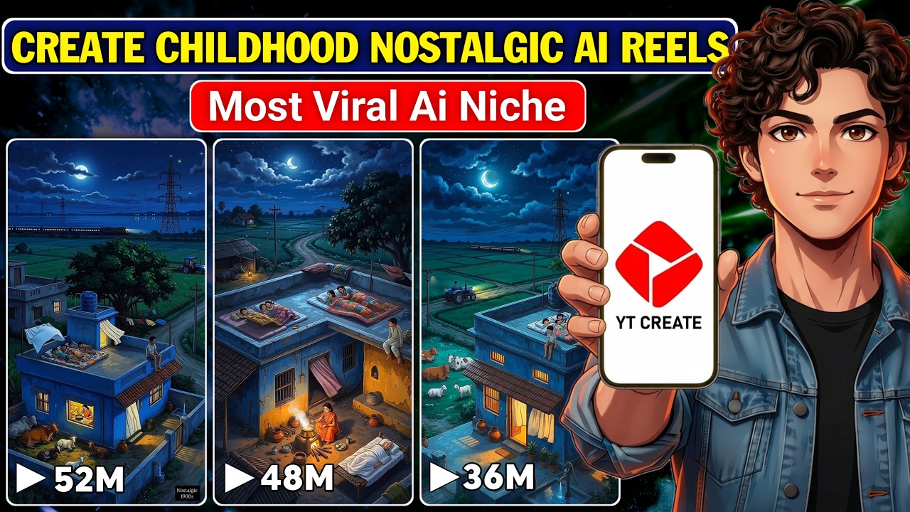 Create Childhood Nostalgic Ai Reels | Village Childhood Nostalgia Ai Reels Kaise Banaye |