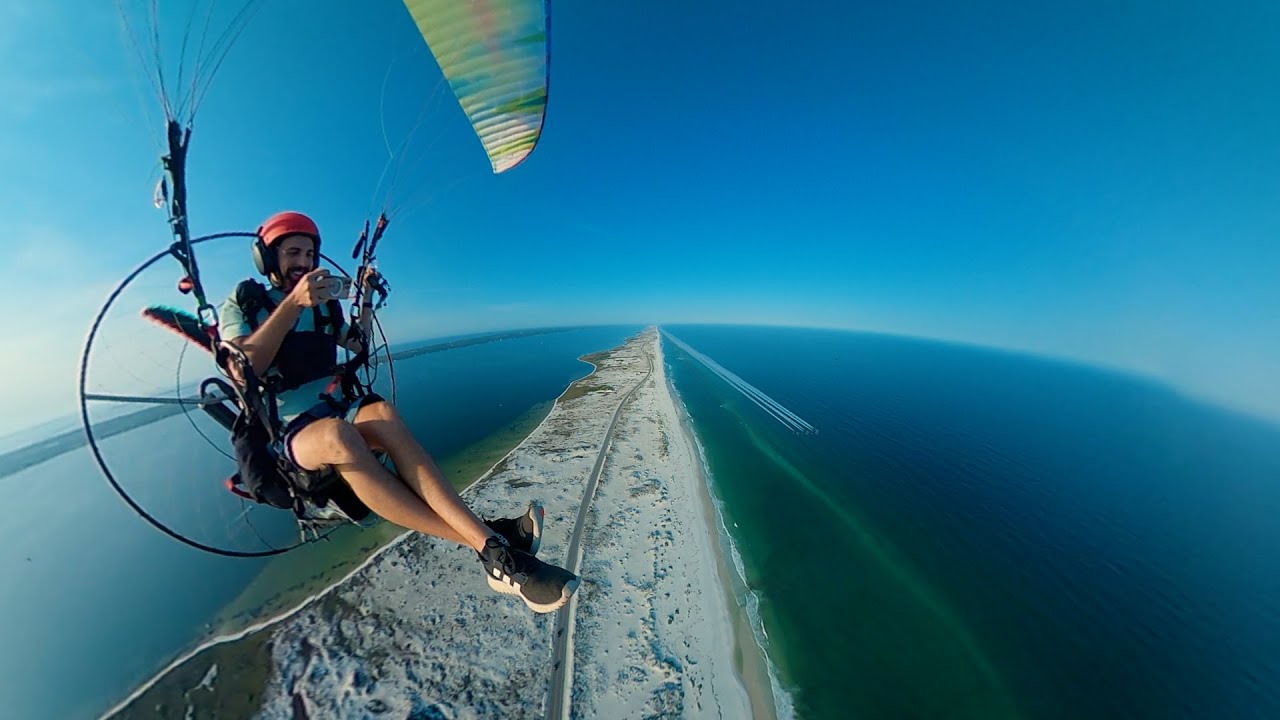 Paramotor flying with the Blue Angels