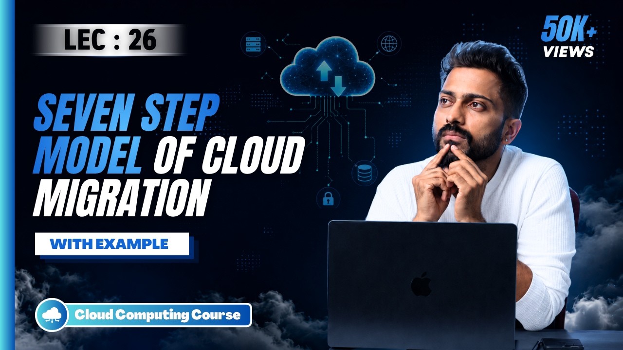 Lec-25: Seven 7️⃣ Step Model of Cloud 🌧️ Migration | Cloud Computing for Beginners