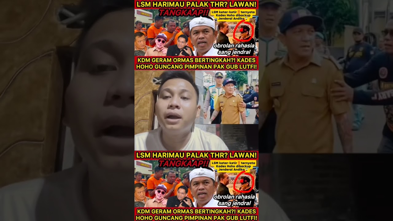 Pak Lutfi dan Pak Lucky kenapa? KDM JENGKEL ORMAS PALAK THR LEBARAN?!