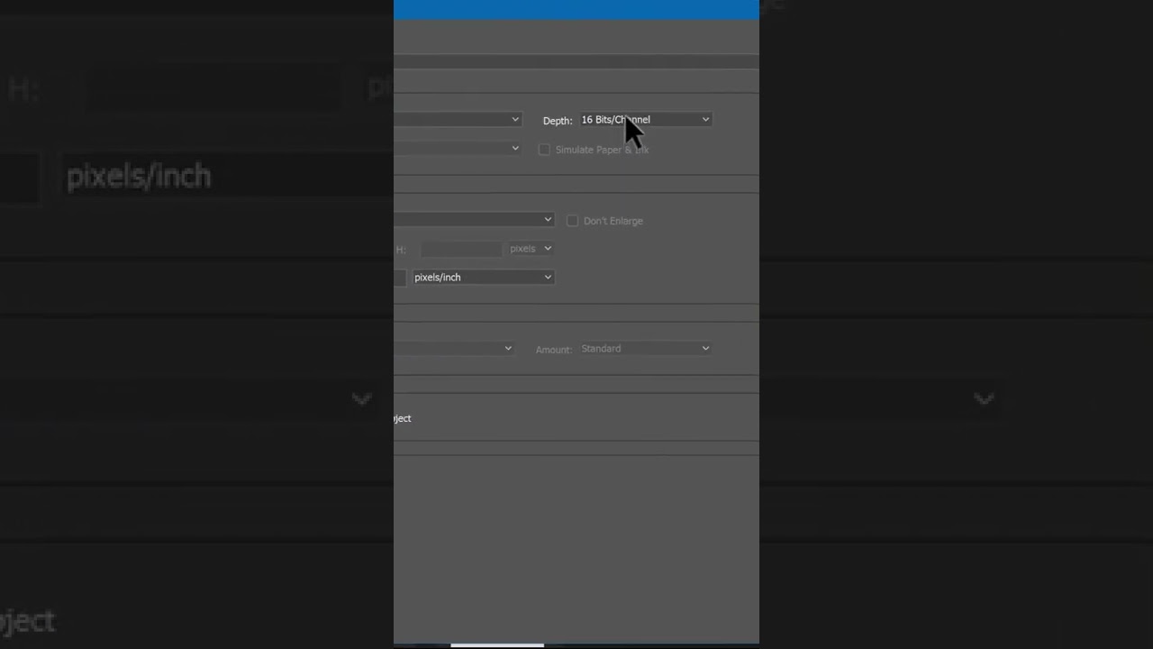 Fix RAW Files are Opening as 16 Bit images in Photoshop