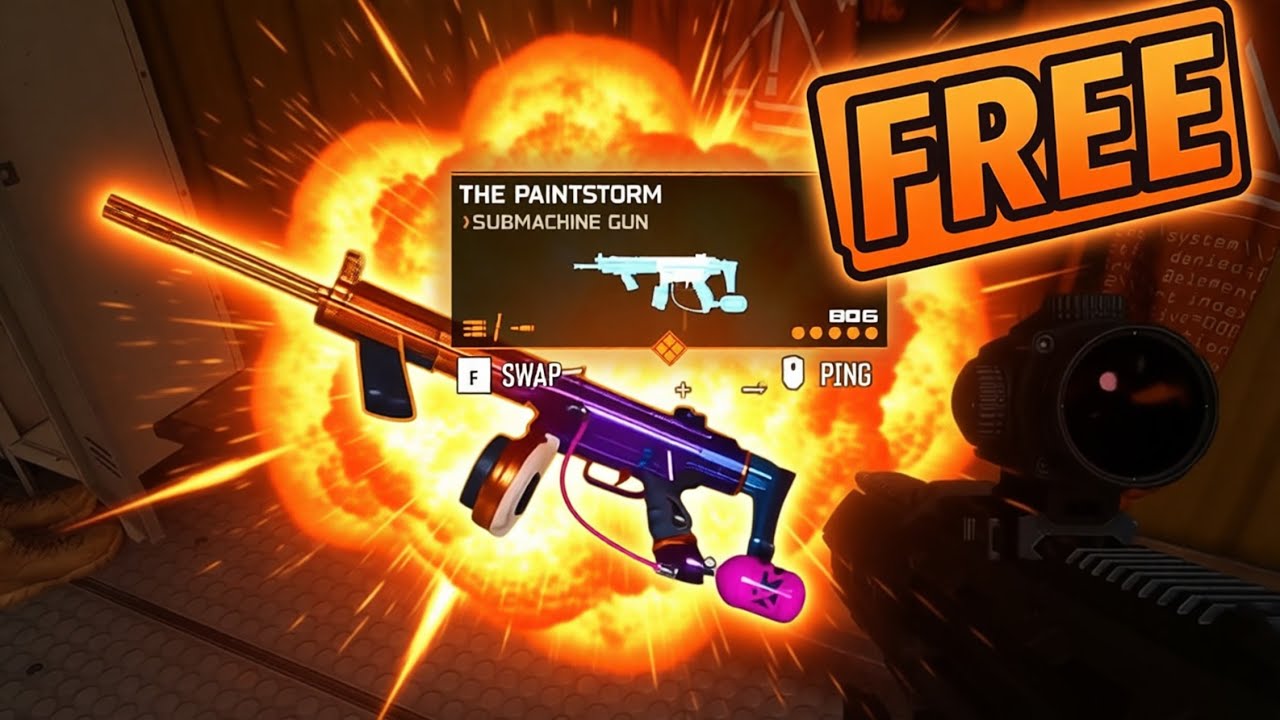 Поиск бесплатного чертежа C9 Paintstorm в Warzone Winter Rebirth! (Black Ops 7 Warzone)