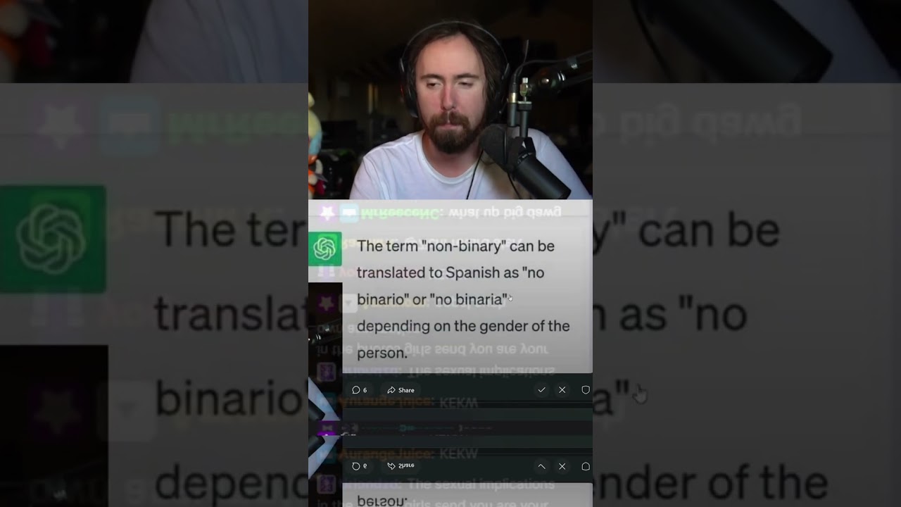 What's non-binary in spanish? #asmongold