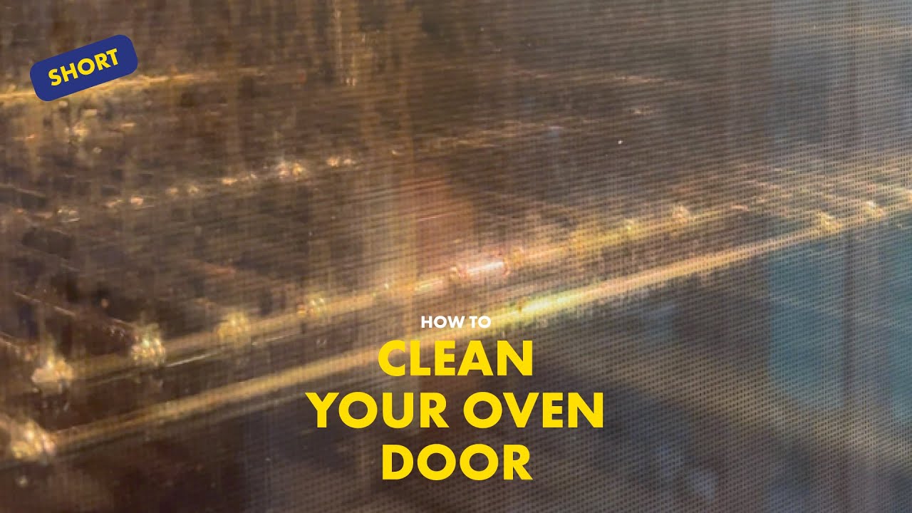 How to clean your oven door
